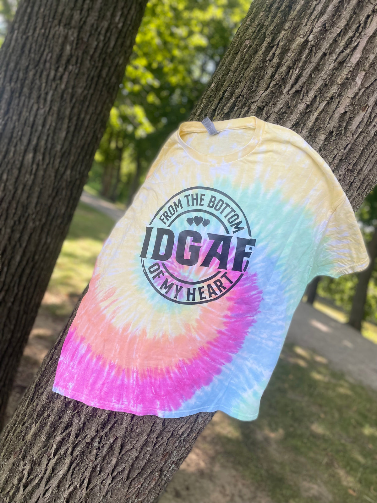 Tie Dye T-shirt IDGAF 2X-5X