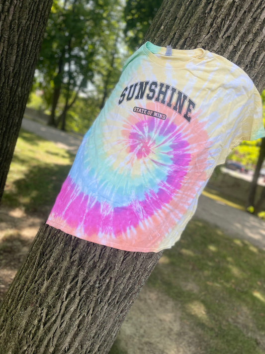 Tie Dye Short Sleeve - Sunshine State of Mind 2X-5X